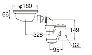 流し台薄型トラップ h6562S SANEI｜サンエイ 通販 | ビックカメラ.com