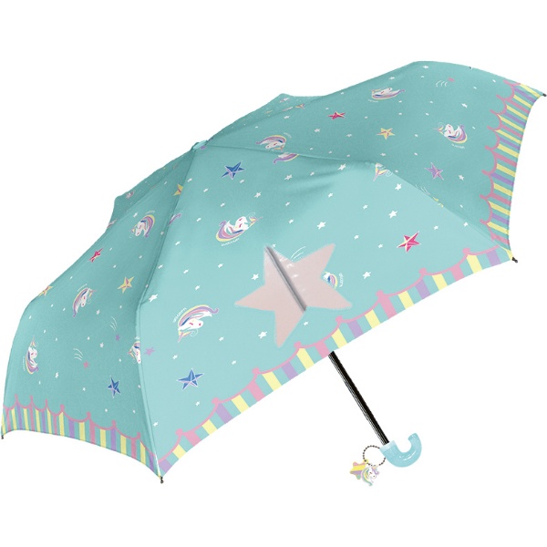 折りたたみ傘 Sheil ランキングTOP10 YUMEKAWA UNICORN ゆめかわユニコーン 50cm 520-003 子供用 ミント SALE 雨傘