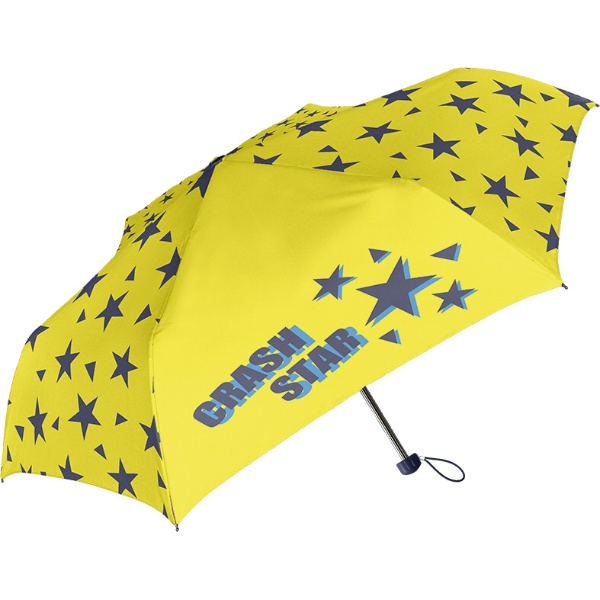 折りたたみ傘 最新アイテム CRASH STAR クラッシュスター イエロー 雨傘 50cm 子供用 公式ショップ 520-006