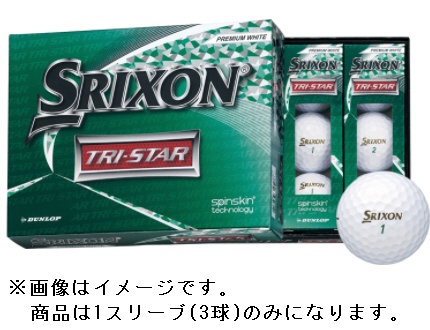 ゴルフボール スリクソン SRIXON 5☆好評 TRI-STAR 3球 1スリーブ パールホワイト 2020秋冬新作 SNTRS3PWH