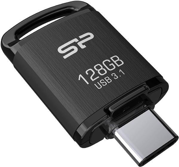 シリコンパワー USBメモリ 128GB USB3.0 スライド式 Blaze B05 ブラック SP128GB