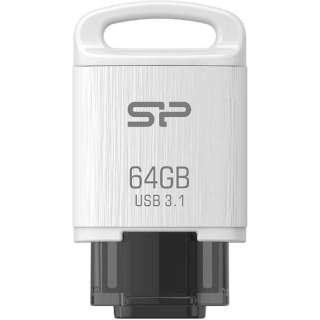 USBメモリ Mobile C10 ホワイト SP064GBUC3C10V1W [64GB /USB TypeC /USB3.1 /スライド式]