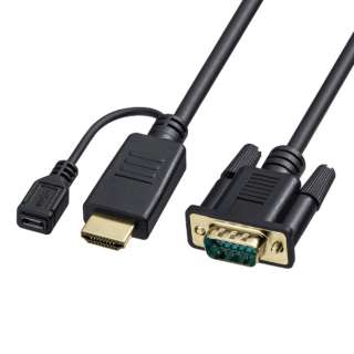 fϊP[u micro USBXd ubN KM-HD24V10 [HDMIVGA /1m]