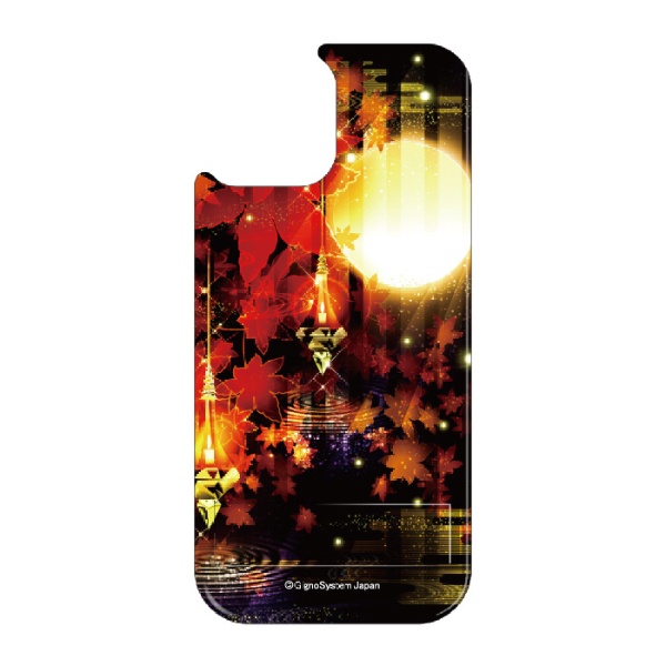 iPhone11 VESTI 着せ替え用背面カバー PCハード 幻想デザイン SALE vepc5318-r-ip11 R.満月と紅葉 商舗 満月と紅葉 R.