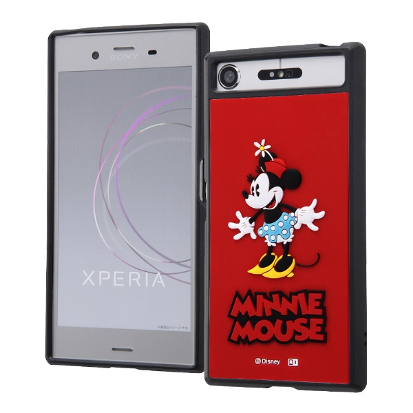 Xperia Xz1 ディズニーキャラクター 耐衝撃ケース キャトル シリコン ミニーマウス 1 １ Iq Rdxz1sb Mn1
