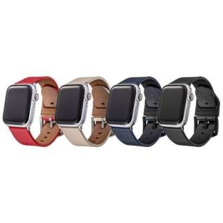 Genuine Leather Watchband for Apple Watch 5/4/3i44/42mmj lCr[ GWBIGAW01NVY