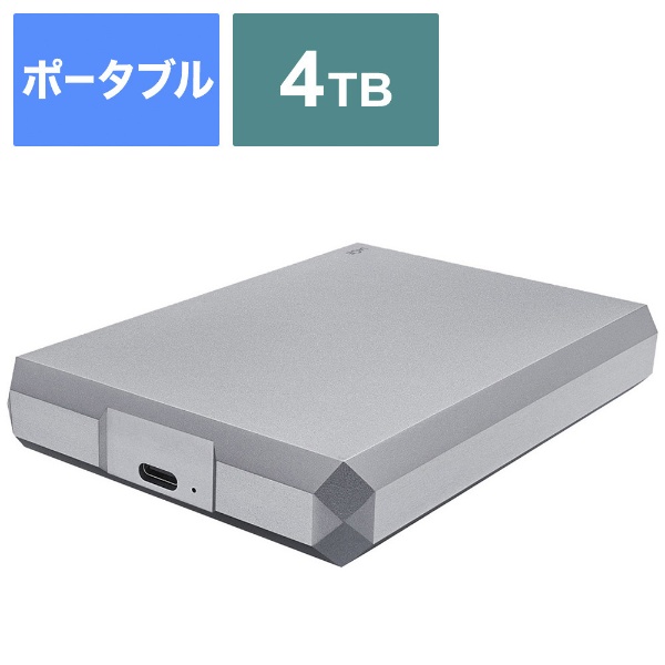 STHG4000402 外付けHDD USB-C接続 Mobile Drive スペースグレイ [4TB /ポータブル型]