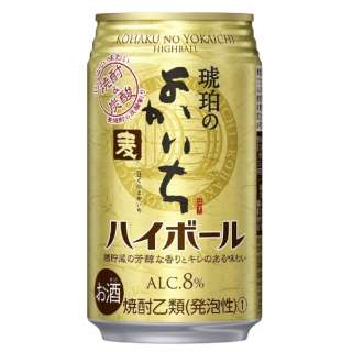 琥珀noyokaichi<麦子>威士忌加苏打水罐350ml[罐装Chu-Hi][麦烧酒]