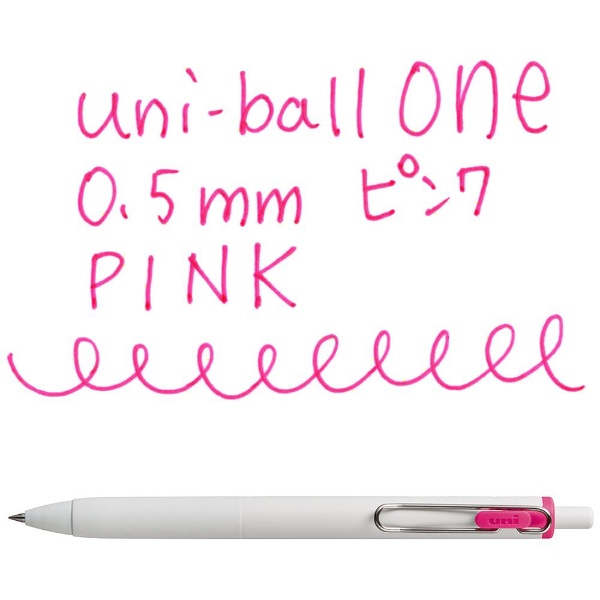【新品】（まとめ）三菱鉛筆 ゲルインクボールペン ユニボール ワン 0.5mm ピンク （軸色：オフホワイト） UMNS05.13 1本 【×30セッ