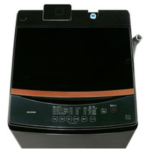 全自動洗濯機 ブラック IAW-T803BL [洗濯8.0kg /乾燥機能無 /上開き 