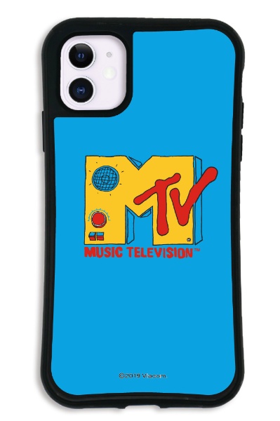 iPhone11 WAYLLY-MK × お金を節約 MTVオリジナル セット 初売り MTV ドレッサー ロゴ ブルー mkmtvo-set-11-bl