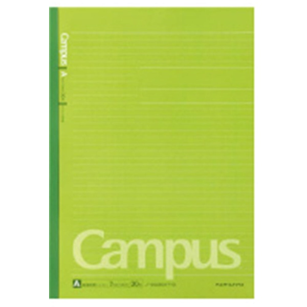 Campus(キャンパス) ノート(カラー表紙) 緑 3CAT-G [セミB5・B5 /7mm(A罫) /ドット入り罫線] コクヨ｜KOKUYO 通販  | ビックカメラ.com