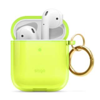 elago CLEAR CASE for AirPods /AirPods 2nd Charging / AirPods 2nd Wireless (Neon Yellow) Neon Yellow EL_APACSTPCE_NY