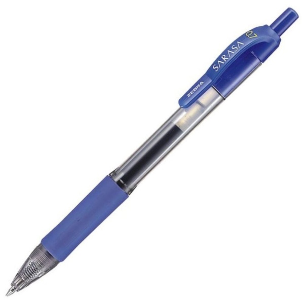 ゲルインクボールペン サラサクリップ 0.7mm 青 10本 JJB15-BL ゼブラ