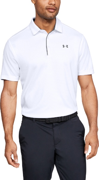 メンズ ポロシャツ UA Tech Polo(3XLサイズ/White×Graphite×Graphite