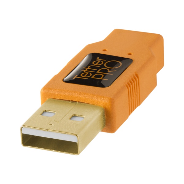 CU5451 TetherPro USB 2.0 male to Mini-B 5 pin 15 Orang CU5451