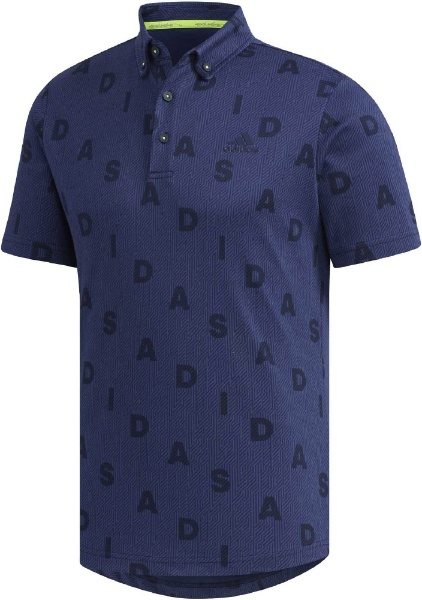 メンズ ADIDASモノグラム 超特価SALE開催 半袖ボタンダウンシャツ GLD29 Oサイズ カレッジネイビー オンラインショッピング