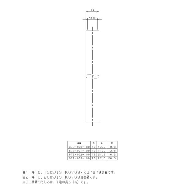 カクダイ 672-100-100 架橋ポリエチレン管10A カクダイ｜KAKUDAI 通販