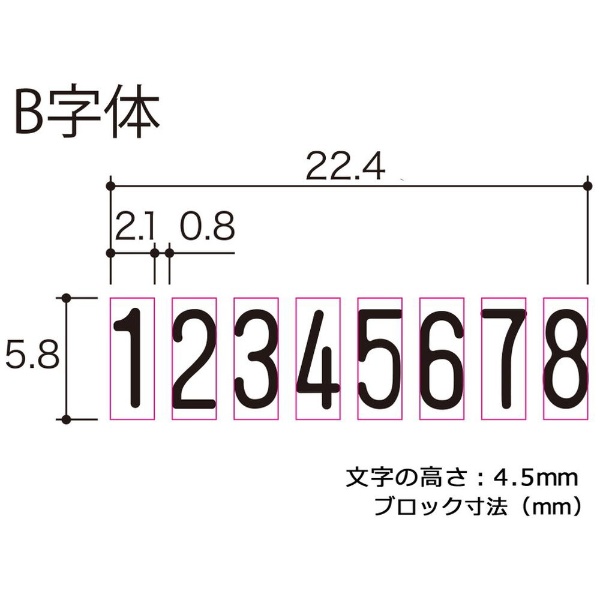 ナンバーリング E型（B字体） IJ-087E(B) プラス｜PLUS 通販