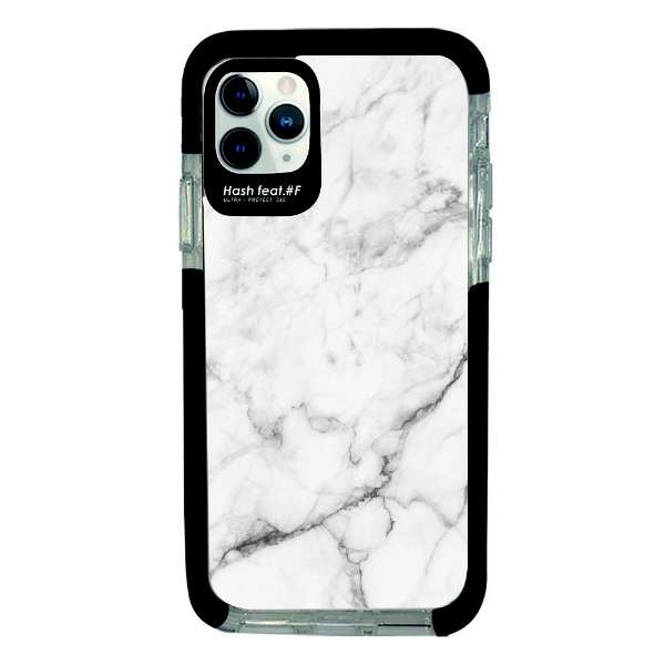 iPhone11Pro Ultra Protect Case White Marble Hash feat.#F zCg}[u HF-CTIXI-2M01_1