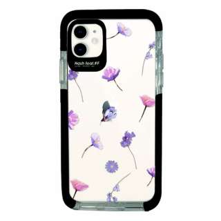 iPhone11 Ultra Protect base Bloem purple flower-CLR Hash feat.#F HF-CTIXIR-2B05_1