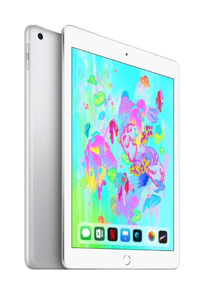 美品 SIMフリー iPad 第6世代 MR6P2J/A シルバーiPad第6世代32GB色