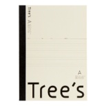 Tree’s ノート 40枚 クリーム UTRAA4C [A4 /7mm(A罫) /横罫線]