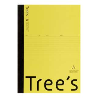 Tree’s ノート 40枚 イエロー UTRAA4Y [A4 /7mm(A罫) /横罫線]