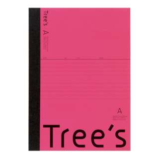 Tree’s ノート 30枚 ピンク UTR3AP [セミB5・B5 /7mm(A罫) /横罫線]_1