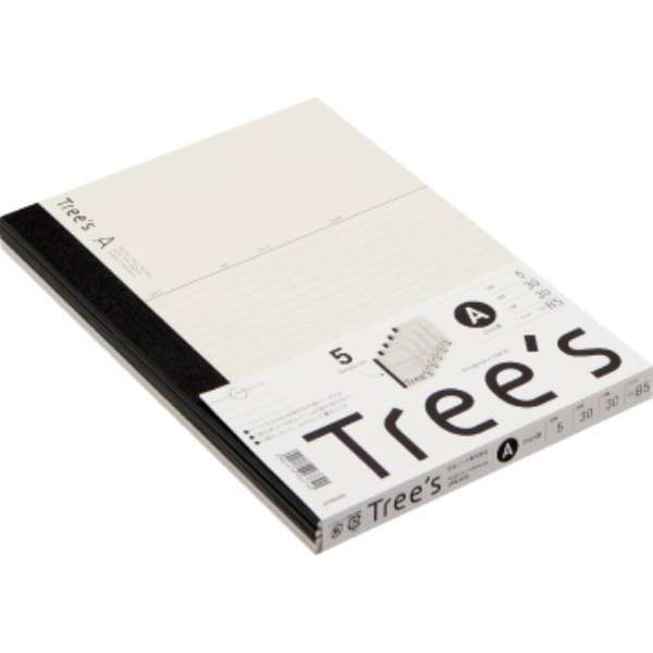 Tree’s ノート 5冊パック クリーム UTR3A05 [セミB5・B5 /7mm(A罫) /横罫線]_1