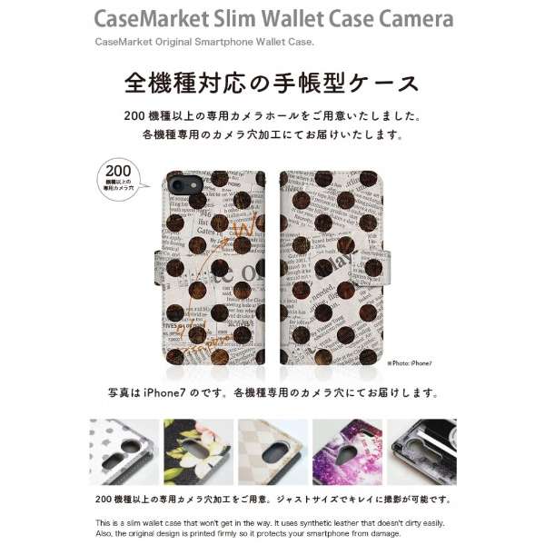 CaseMarket iPhoneXSMax X蒠^P[X Newspaper Dot re[W zCg NVbN iPhoneXSMax-BCM2S2550-78_2