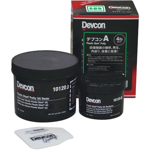 在庫限り ITW Devcon デブコン AQ 0.5kg 1ケース6個入り 非劇物 鉄粉含有パテ 速硬化タイプ
