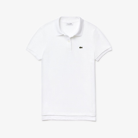 レディース ポロシャツ コットン100％ ピケ ポロシャツ（半袖）(36(Mサイズ)/ホワイト)PF7839M