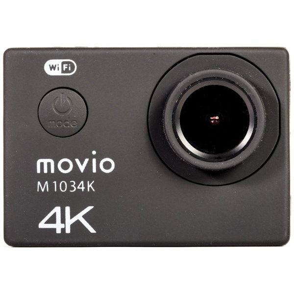 WiFi機能搭載 高画質4K Ultra HD アクションカメラ movio M1034K [4K ...