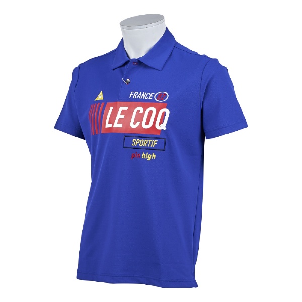  Ⱦµ le coq sportif GOLF COLLECTION ܡɥեå Signboard Graphic Short Sleeve Shirt(M/֥롼) QGMPJA11
