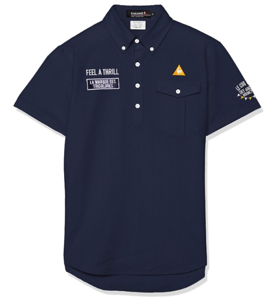 メンズ ゴルフ ポロシャツ le coq sportif GOLF COLLECTION(LLサイズ/ネイビー)QGMPJA70
