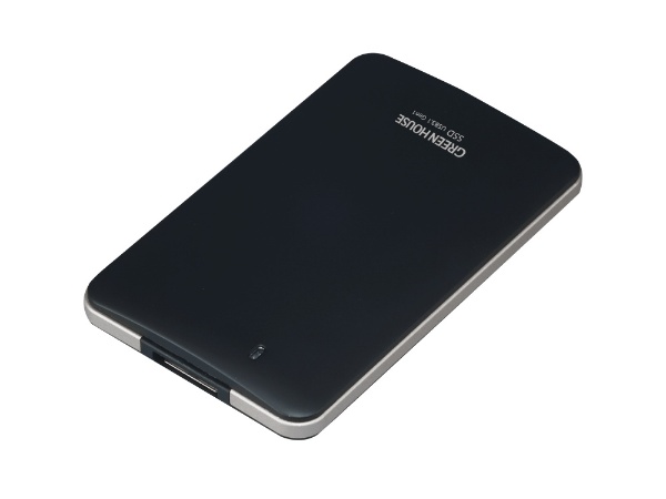 GH-SSDEXU3B960 外付けSSD USB-A接続 (PS4対応) ブラック [960GB /ポータブル型]