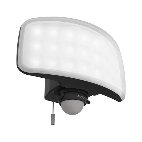 27Wワイド フリーアーム式 LEDセンサーライト ブラック LED-AC1027 [白色 /コンセント式] ライテックス｜RITEX 通販 