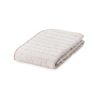 [床垫衬]放，简单！raku pita羊毛床垫衬2(女王尺寸)羊毛100%法国床具浅驼色[女王尺寸/床垫衬]