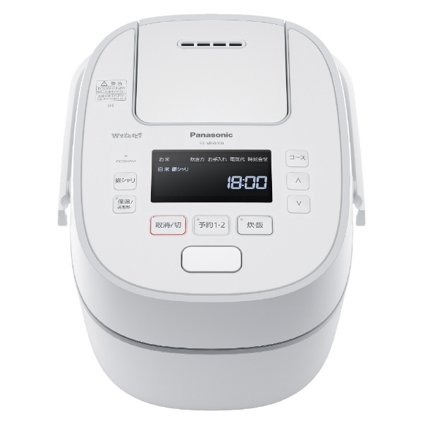 炊飯器 可変圧力IHおどり炊き ホワイト SR-MPW100-W [5.5合 /圧力IH ...