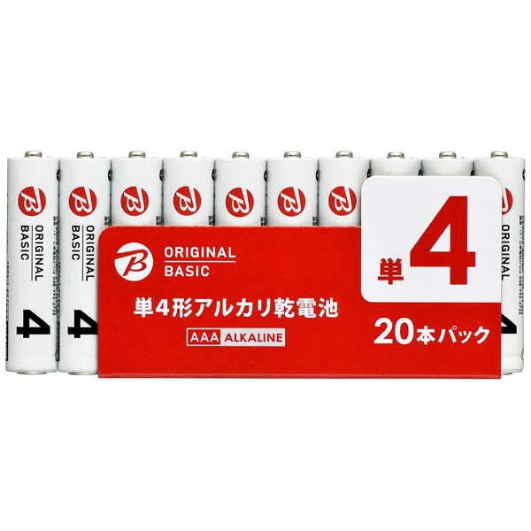 単四形アルカリ乾電池20本パック LR03BKOS-20P [20本 /アルカリ] 【7年 