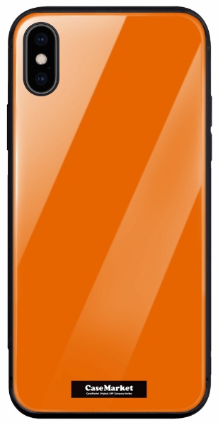 CaseMarket 背面強化ガラス 背面ケース apple iPhone XS Max (iPhoneXSMax) スタンダード カラー チャート  パレット 2899 オレンジ iPhoneXSMax-BCM2G2899-78