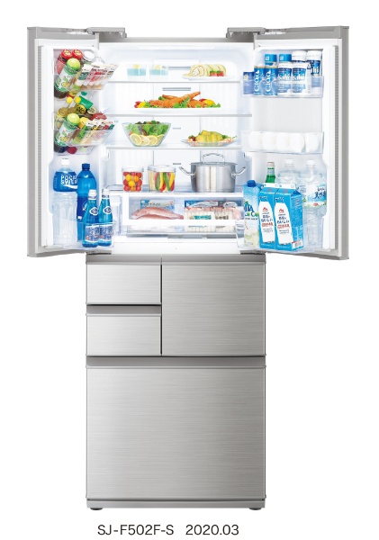 SJ F F 冷蔵庫 プラズマクラスター冷蔵庫 シャインシルバー [6ドア /観音開きタイプ L お届け地域限定商品