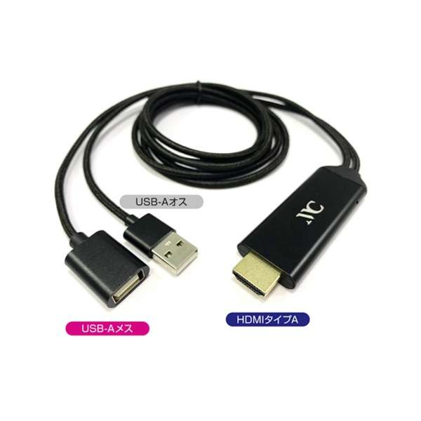 USB-AX  HDMI{USB-AIX(dp)P[u [f /1m] iPhone/iPadp ubN KD-207_2