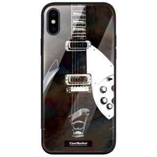 CaseMarket 背面強化ガラス 背面ケース apple iPhone 11 Pro Max (iPhone11ProMax) バックイン ブラック ギター 0056 iPhone11ProMax-BCM2G0056-78