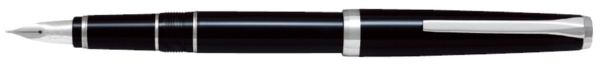 エラボー 万年筆 樹脂軸 軟中字（SM） ブラック FE-18SR-BSM