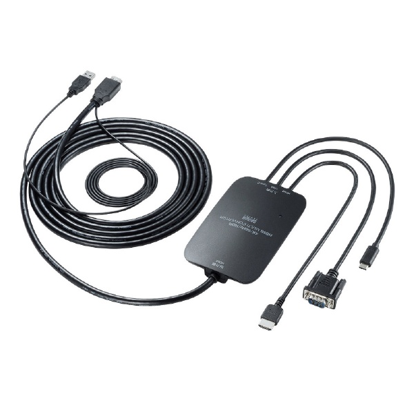 マルチ入力HDMI変換コンバータ ブラック VGA-CVHDMLT [3入力 /1出力 /4K対応 /自動]
