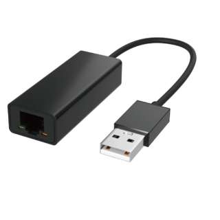 LAN変換アダプタ [USB-A オス→メス LAN] 1Gbps対応 ブラック SD-NSLAN-A1
