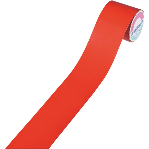 緑十字 粗面用反射テープ 赤 100mm幅×10m アルミ製 319012 日本緑十字