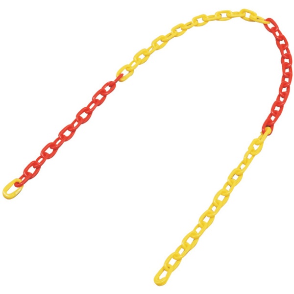 緑十字 プラスチックチェーン用ジョイント 黄 線径8mmΦ以下用 2個組